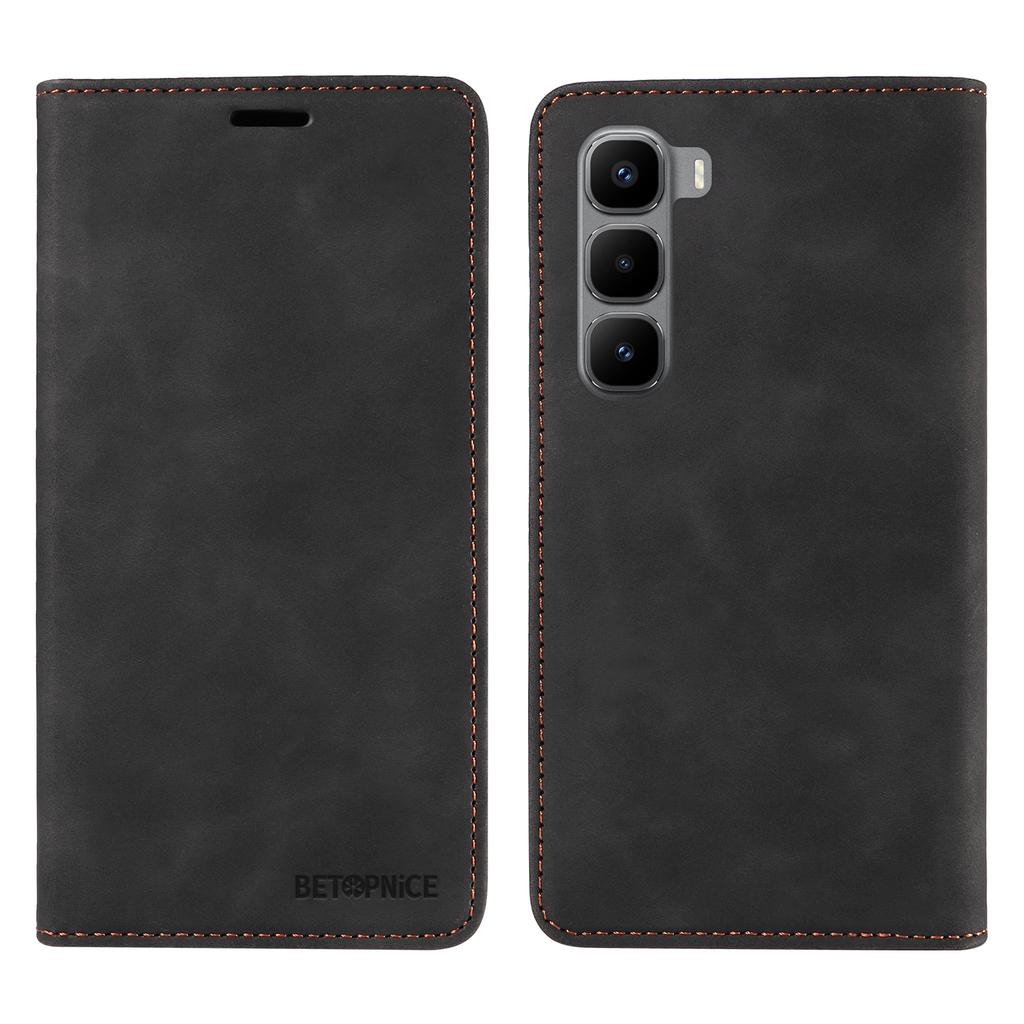 For Infinix Hot 60 Pro+ 4G Case BETOPNICE Magnetic Closure RFID Blocking Wallet Stand Leather Phone Cover