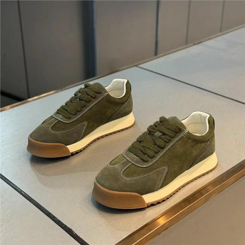 Дышащие кожаные ретро туфли весна и осень новые однотонные break shoes bc