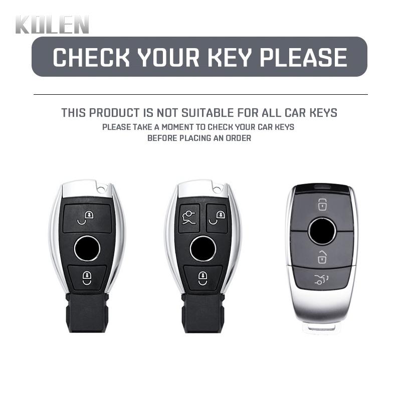 Чехол для автомобильного ключа из углеродного волокна ABS для Mercedes Benz ABCES Class W204 W205 W212 W213 W176 GLC CLA AMG W177 X167 W463