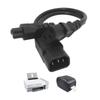 3-Prong C14 To C13+C15 Connectors Adapter Cord Male Plug To Female Socket Converter Cable Y-splitter Power Line