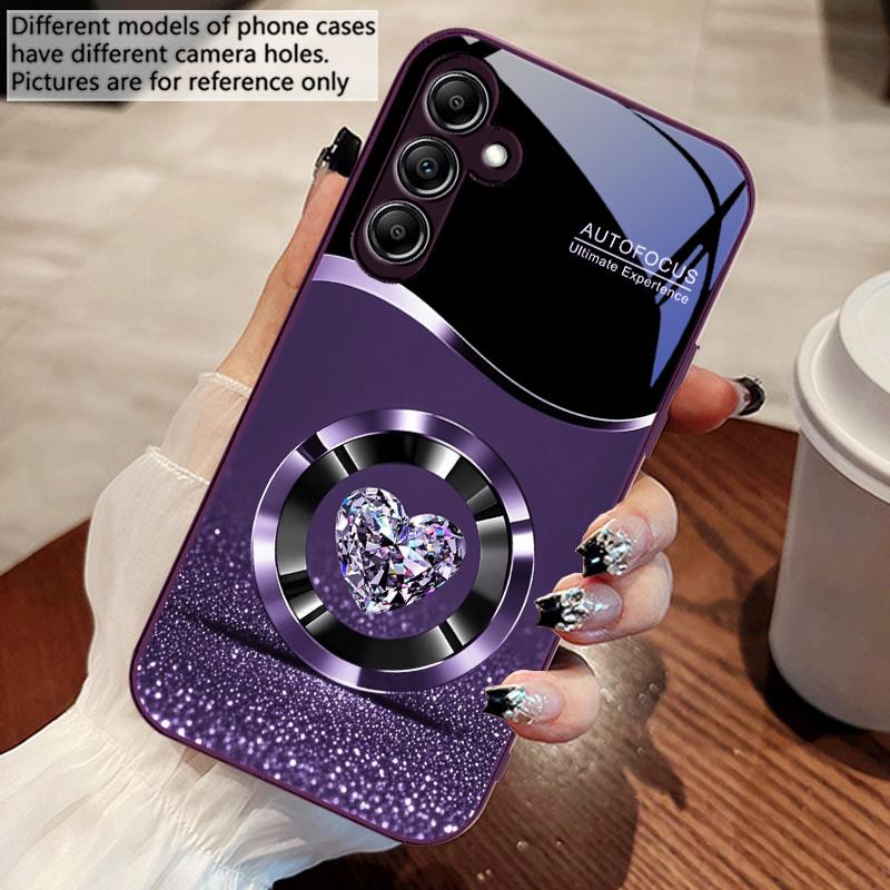 Фиолетовый Круглый Алмаз Для Samsung A 73 72 71 A70 56 55 54 A53 52 A51 A50 42 A35 A34 33 32 31 26 25 24 23 22 30 стекло чехол для телефона
