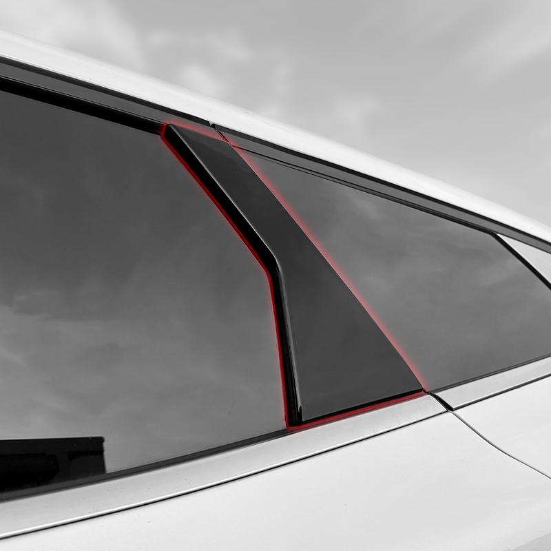 For Kia Sportage NQ5 Car Pillar Posts  Carbon Fiber Door Window BC-pillar Trim Stickers Protector Stick Decoration Accessories