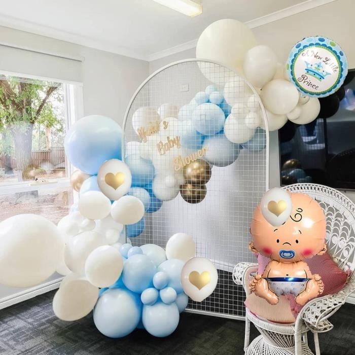 Guirlande - Décoration de fête - Baby Shower - Bleu - Mixte - Recyclé