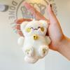 Stuffed Kittens Bell Kitten Keychain Soft Car Key Accessories New Doll Keychain  Gift