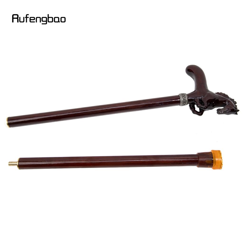 Коричневая лошадь деревянная модная трость декоративная косплей трость Хэллоуин деревянная булава костыль жезл 96 см