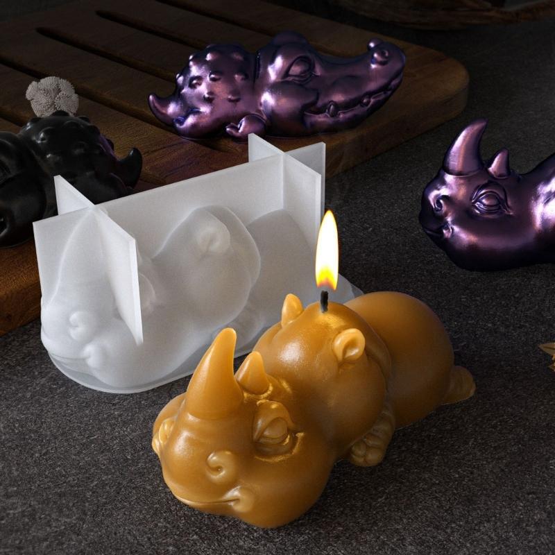 3D формы крокодилов и носорогов из эпоксидной смолы для Resin Art, силиконовые формы для изготовления животных, уникальные подарки