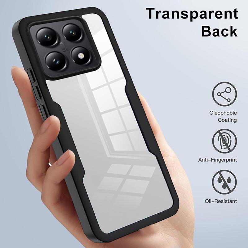 360 Full Body Protection Clear Case For Redmi Note 11 Pro 11S Note 12 Pro Note 12S Double Sided Front Screen Shockproof Cover