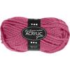 Acrylic Yarn - 100% Acrylic - 2 Strands - Pink - 11 Stitches X 16 Rows