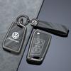 Для VOLKSWAGEN VW Чехол-держатель для умного ключа автомобиля из цинкового сплава, серый, для VW Volkswagen Golf 7 MK7 Tiguan MK2 T-roc T-c