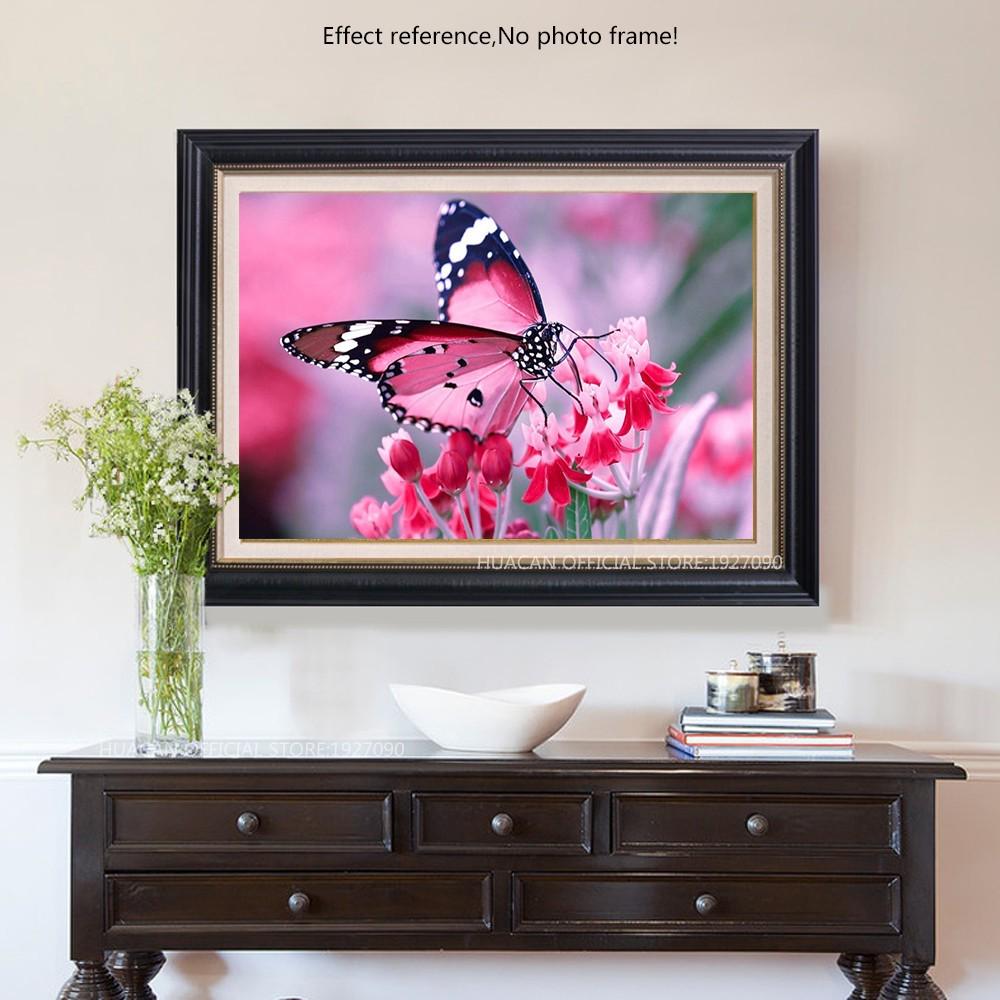 5D DIY Алмазная картина Полная круглая бабочка Алмазная мозаика Животное Алмазная вышивка