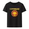Flame Skull Head Punk Print TShirt Women and Men The Offspring Band Hip-hop Streetwear Fashion Cool Camisetas Plus Size Tops