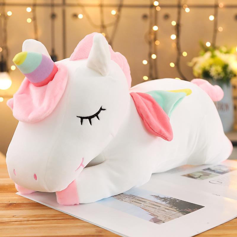 25/35см Каваи Гигантский Плюшевый Единорог Мягкая Набивная Игрушка Единорог Мягкие Куклы Животное Игрушки Лошадь Для Детей Девочка Подушка Подарки на День Рождения