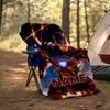 Customizable Iron Man Throw Blanket – Personalized Name, All-Season Cozy Snug Blanket, Machine Washable, Personalized Blanket