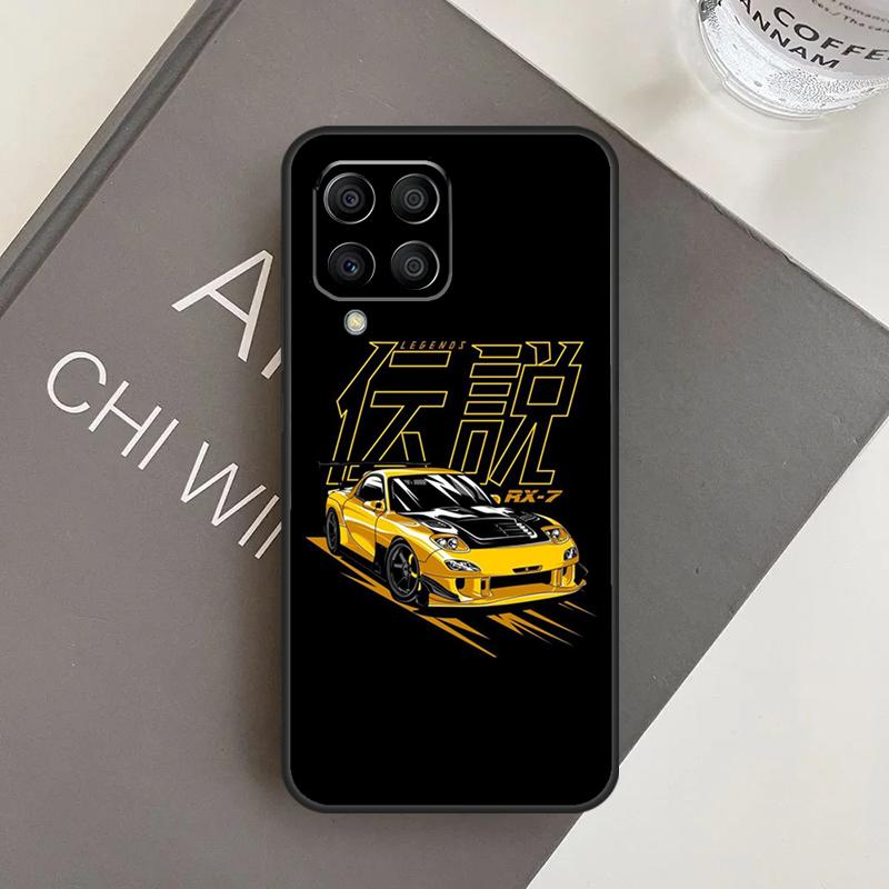 Sports Car JDM Drift Case For Samsung Galaxy M16 M36 M56 M33 M53 M13 M12 M32 M52 M20 M15 M55 M31 M14 M35 M34 M54