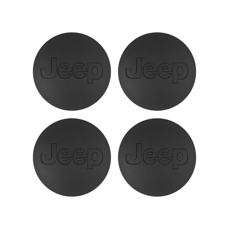 For Jeep 4Pcs Car Wheel Hub Cover Rim Center Cap Auto Accessories For Jeep Grand Cherokee Wrangler JK Gladiator Compass Reneg