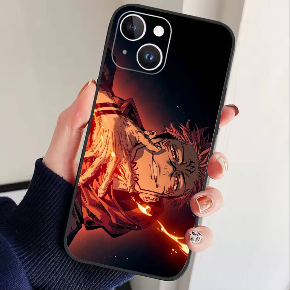 Чехол для телефона Jujutsu Kaisen с изображением Ичиджи для iPhone 17, 16, 15, 14, 13, 12 Plus, Max, мягкий силиконовый, черный
