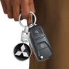 Car Metal Key Chain Hanging KeyChain Best Gift Key Ring Jewelry for Mitsubishi Lancer Pajero Outlander L200 EVO Center Hub Cap