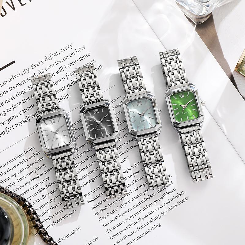 Ladies Compact Quartz Watch Simple Design Holiday Gift Watch without Box Square Ladies Watch