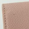 Used BVLGARI Card Case Bulgari Bulgari leather pink beige Clip type