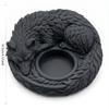 3D Printed Candle Holder Ornaments Ring Display Plate Sleeping Wolf Candlestick  Entryway Decor