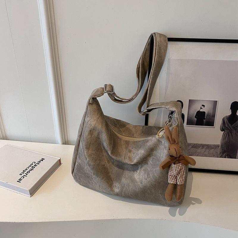 Сумка большой вместимости женская осень-зима 2025 новая модная нишевая дизайнерская на плечо сумка-мессенджер ретро женская сумка-тоут