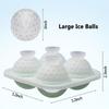 4 Compartments Ice Cube Tray Silicone Sphere Ice Mold DIY Chocolate Mold  Summer