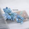 Metal Artificial Flower Hair Stick Floral Hanfu Hair Stick Headpieces U Shaped Hair Stick  Ladies