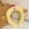 Chicken Plush Animal Headband Kawaii Funny Hair Hoop Hairbands Cartoon Frog Headband  Indoor