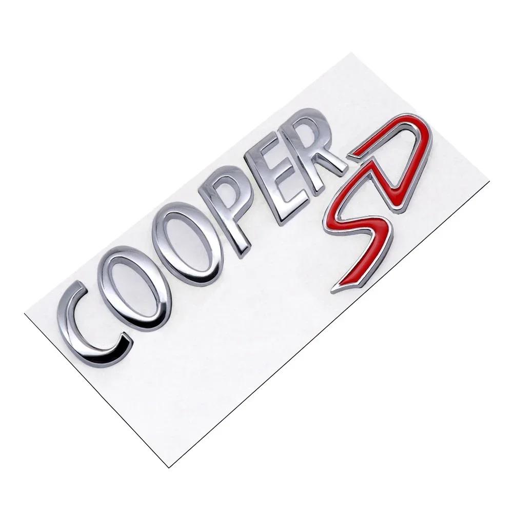 3D Metal COOPERS/D/SD Letter Badge Sticker Rear Trunk Emblem Decal High-Quality Automotive Exterior Accessories