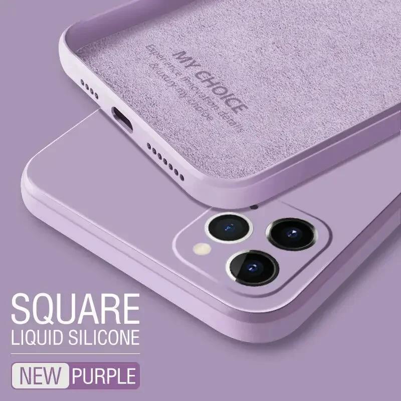 Роскошный квадратный силиконовый чехол для Samsung Galaxy S24 S23 S22 S21 S20 FE Plus M31 A31 A51 A71 A53 A54 5G Note 20 Ultra Мягкая крышка