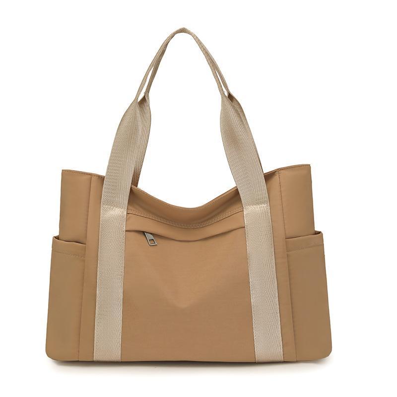 Large Capacity Tote Bag Women's Multi-Compartment Nylon Shoulder Bag