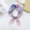 Cotton And Linen Small Square Scarf Silk Scarf Women'S Spring And Autumn New Style Artistic And Versatile Fashionable Temperament Headband Scarf