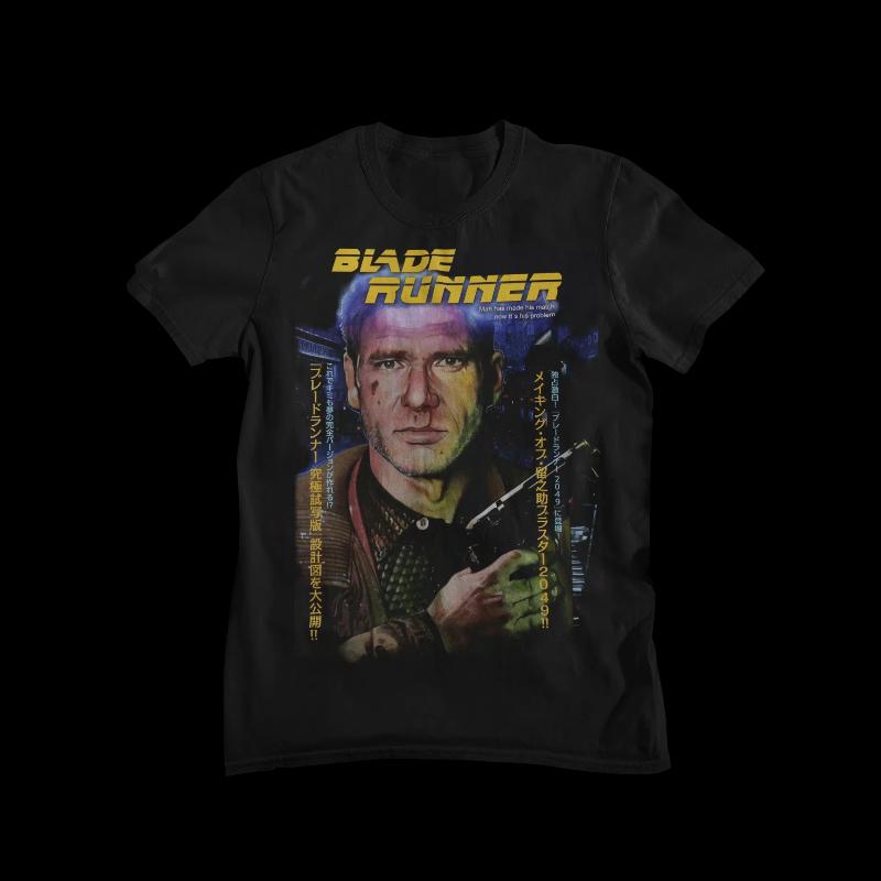 Blade Runner 1982 Retro Movie T‑Shirt Unisex Loose Soft Cotton Short Sleeve Tee Sci Fi Classic Poster Graphic Casual Streetwear Top for Men Women