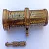 Antique Hand-Carved Brass Twist Kaleidoscope - Vintage Look with Brass Handle, 13.97 Cm
