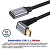 Cablecc 10 Гбит/с 100 Вт Удлинительный кабель USB Type C «папа-мама» угловой для ноутбуков 2 м 3.1 USB-C вверх/вниз,