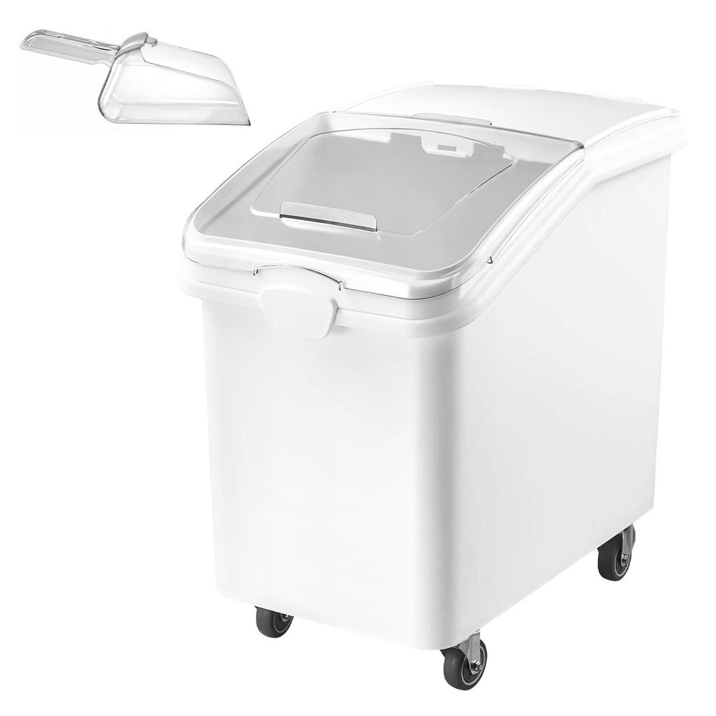 Rice Storage Container 120 L/31.7 Gal 90 kg Dog Food Dispenser Bin, for Kitchen Pantry Organization, Large Ingredient Grain Cereal Flour Bin, Pet Food