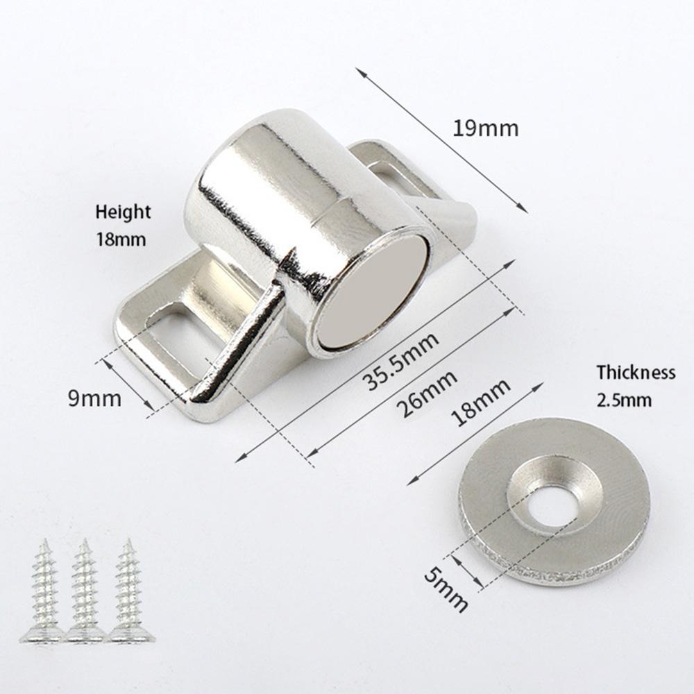 Магнитная защелка для шкафа, цинковый сплав, фиксатор двери, стопор для мебельной двери для детской безопасности