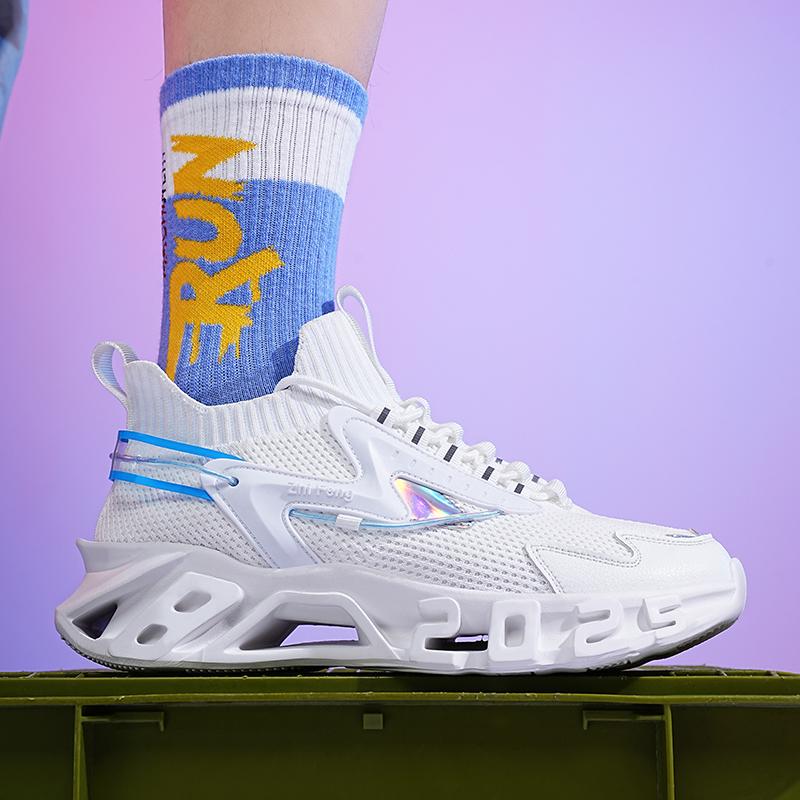 Спортивные кроссовки, мужские сетчатые дышащие повседневные туфли на платформе, мужские кроссовки в уличном стиле, женские кроссовки для бега, пара