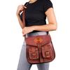 Vintage Leather Shoulder Bag for Women, Leather Sling Crossbody Bag, Satchel Bag, Vintage Style Leather Bag