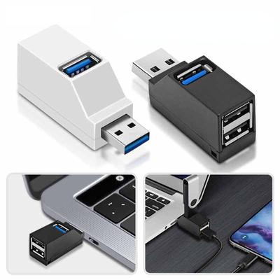 3-портовый USB-концентратор-адаптер-удлинитель для ПК, ноутбука, мобильного телефона, USB-разветвитель, 3-стороннее зарядное устройство, дисковая док-станция для мыши ZPG