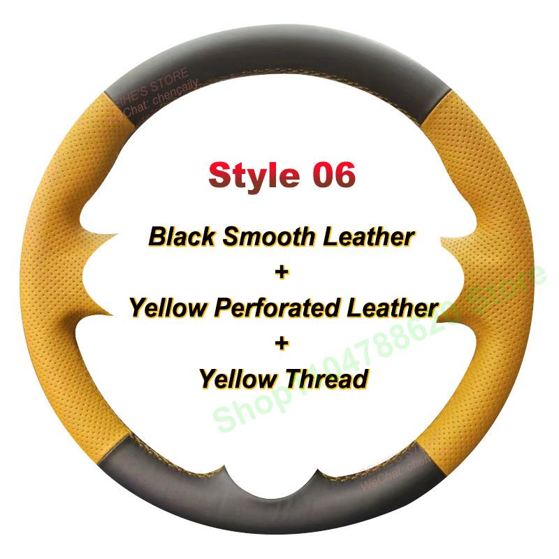 Hand-Sewn Alcantara Non-slip Suede Nappa Leather Car Steering Wheel Cover Wrap for BYD Formula Leopard 5 Interior Accessories