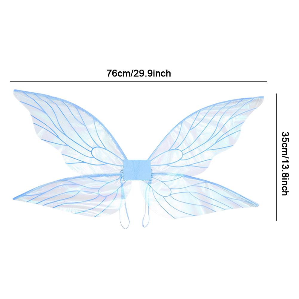 Женское платье Эльфийские девочки Косплей Крылья феи Крылья бабочки Ангельские крылья Легкий костюм для взрослых Маскарадный праздничный реквизит