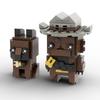 Набор для сборки Brickheadz Ковбой и Верная Собака MOC, 201 деталь премиальных строительных блоков для творческой игры, идеально подходит для фанатов