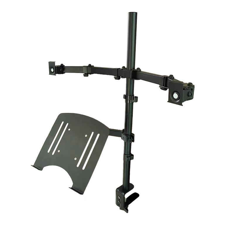 Rotatable Punch-Free Monitor Stand Arm for 15-32 Inch Screens