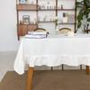 Белая скатерть моющаяся винтажная с оборками покрытие для стола для бохо свадьбы столешницы свадебного душа детского душа дня рождения украшение для вечеринки