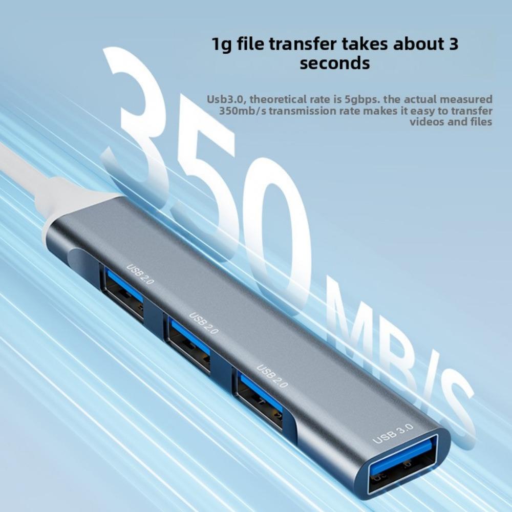 4 Port USB C Hub Multiport Adapter for Laptop PC Phone Expand Connectivity with Type C Splitter