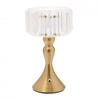 Hestia Crystal Effect USB Touch Table Lamp with Curved Bronze Base