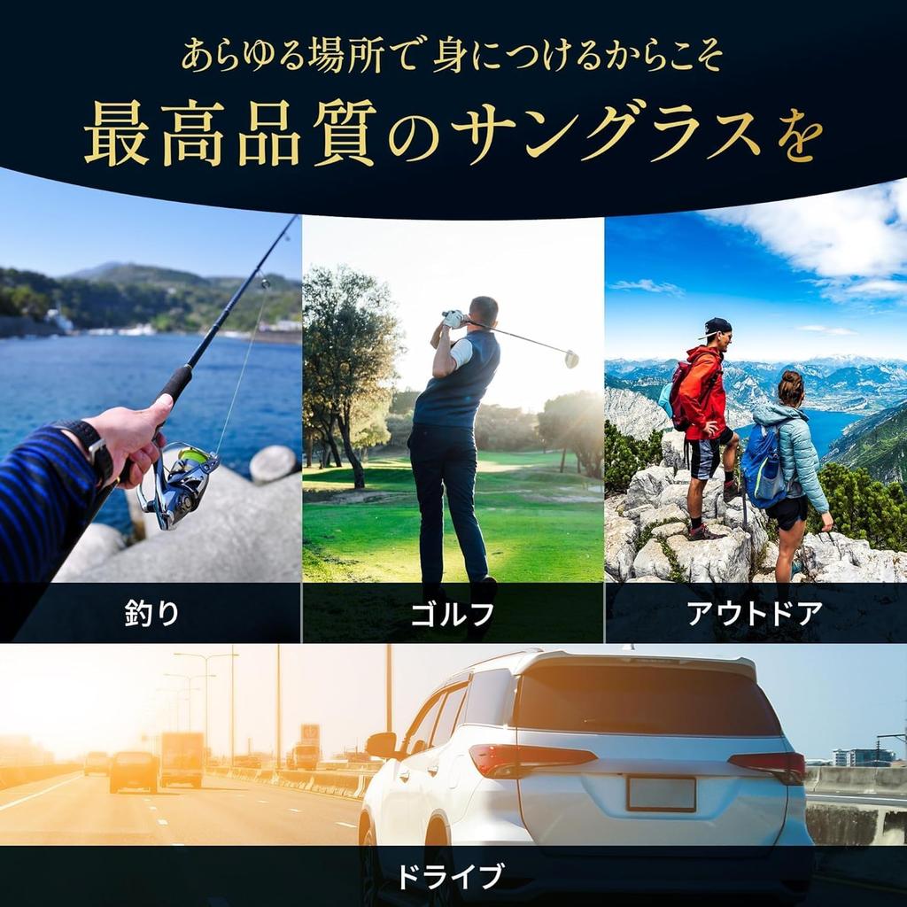 Bokenoh Polarized Photochromic Sunglasses Metal for and Driving Men's (CF-ST-12) [Sabae Planning/Ultra-Lightweight Frame] Fishing, Sports,