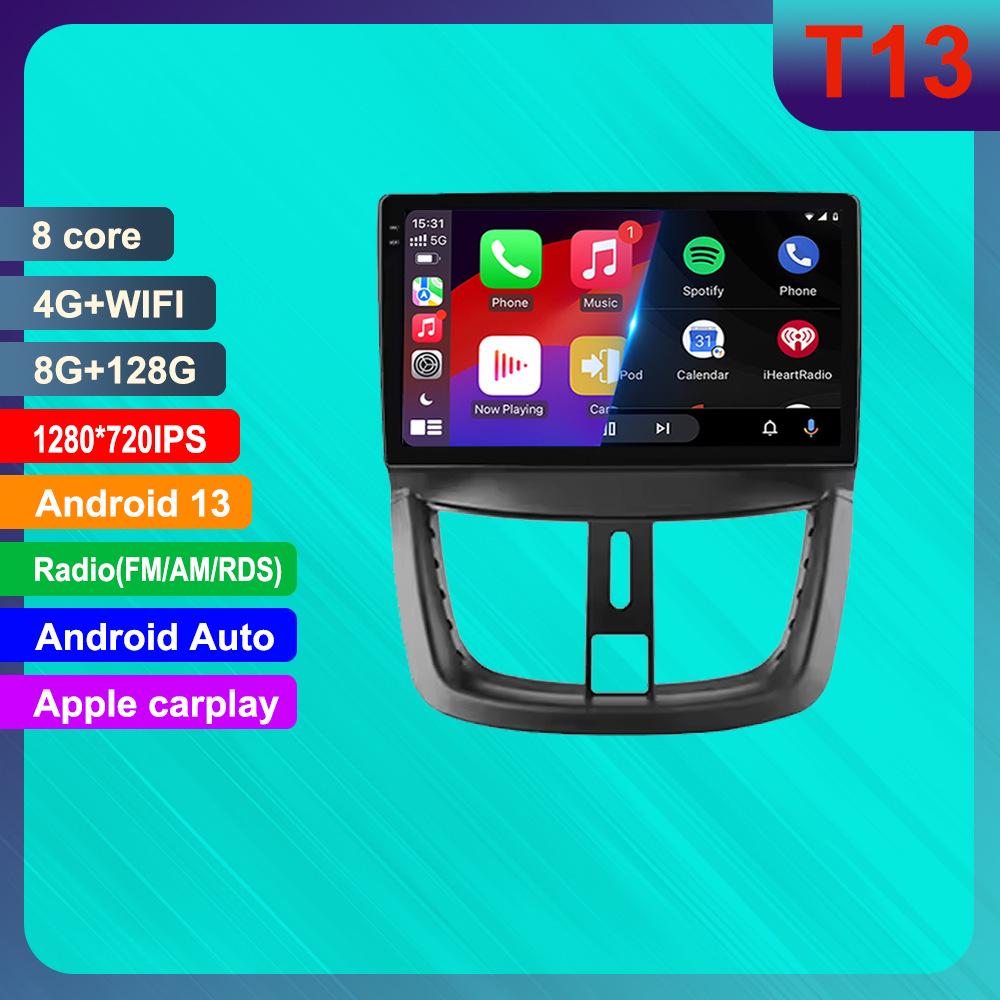 Peugeot 207 Cross-Border Android GPS-навигационная система с HD камерой заднего вида и CarPlay
