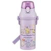 Skater Children's Plastic Water Bottle 480ml One Push Open/Close Antibacterial Child Friendly Lightweight Antibacterial Treatment Made In Japan Pokemo